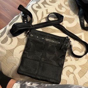 Worn Coach cross body big bag